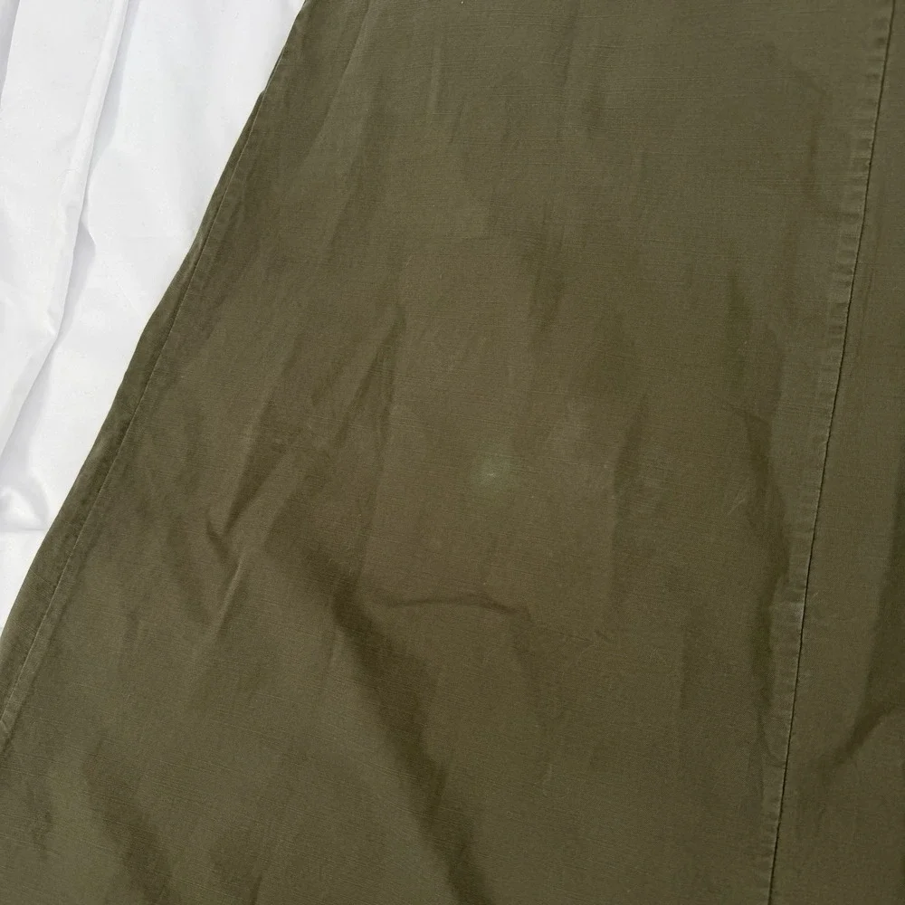 Alex Mill Sz XL Piper Square Neck Cotton Blend Midi Dress Sleeveless Button Down - Picture 7 of 7